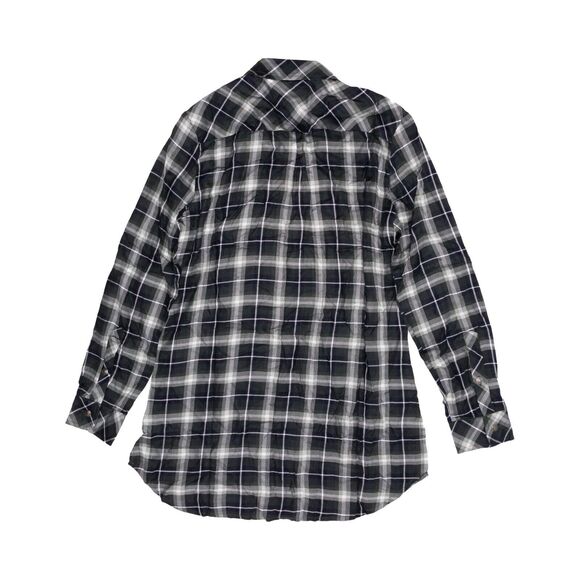 Kut from the Kloth Kazu Plaid Button Down Tunic Green Size XS - Picture 4 of 4